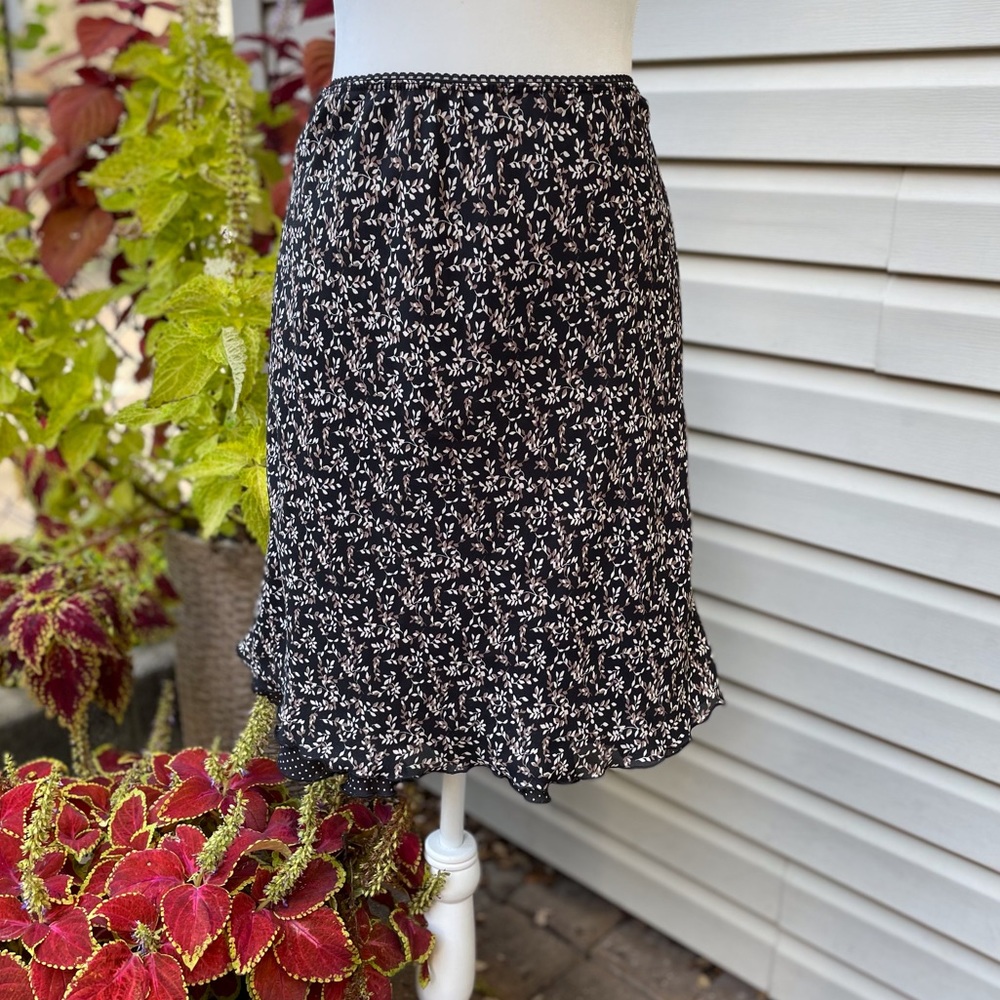Vintage 90s Floral Overlay Skirt - Picture 9 of 9